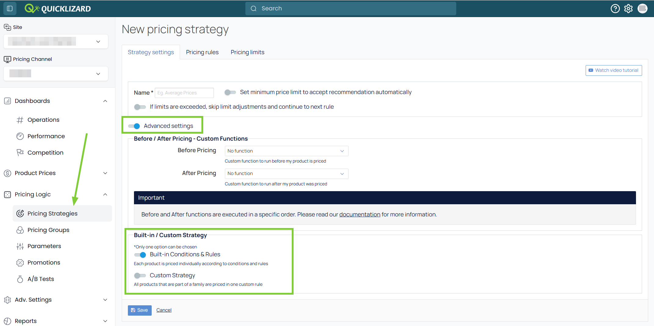 Unified Pricing Strategy
